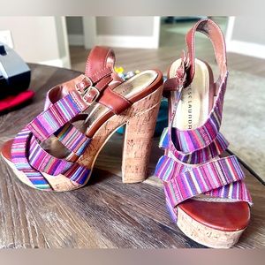 Chinese Laundry Strappy Multi-Color Heels